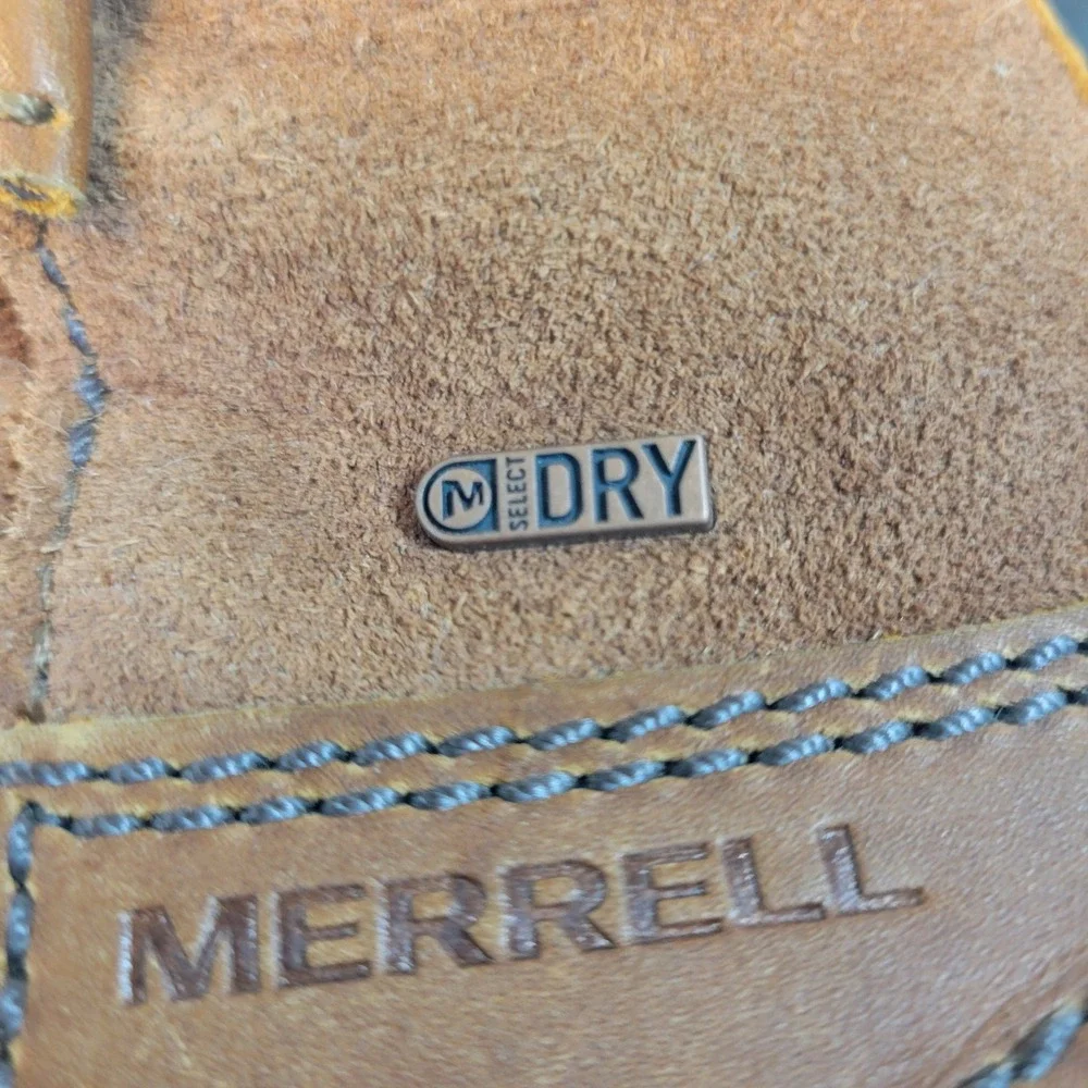 Merrell Womens Boots Tremblant Pull On Polar Oak Brown Fur Lined Size 9